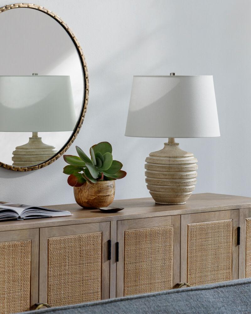 Livabliss Mindra MDR-002 20"H x 14"W x 14"D Table Lighting