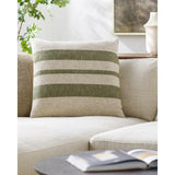 Surya Mobley MEY-001 Grass Green Light Beige 20"H x 20"W Pillow Kit