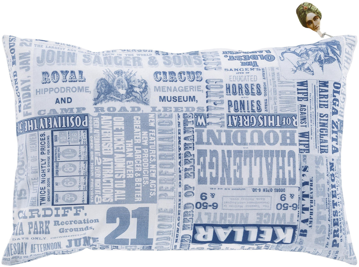 Surya Mind Games MNG-004 18"H x 18"W Pillow Cover