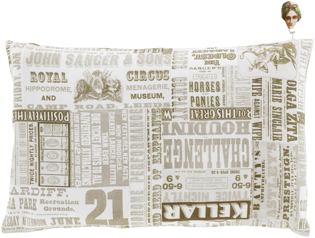 Surya Mind Games MNG-006 18"H x 18"W Pillow Kit