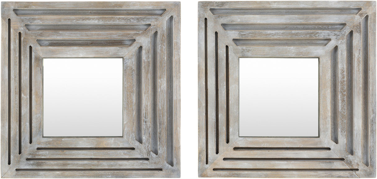 Surya Meenakshi MNH-001 16"H x 16"W x 0.8"D, 16"H x 16"W x 0.8"D Mirror