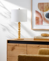 Livabliss Padauk PDK-001 23"H x 12"W x 12"D Table Lighting