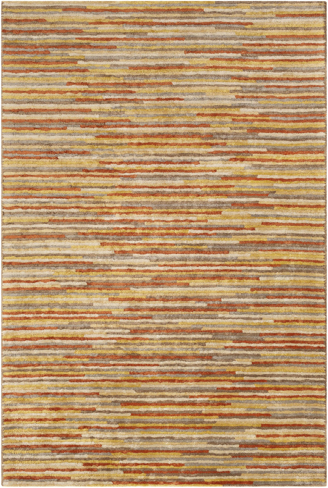 Surya Quartz QTZ-5036 Brick Red Dark Brown 2'6" x 10' Rug