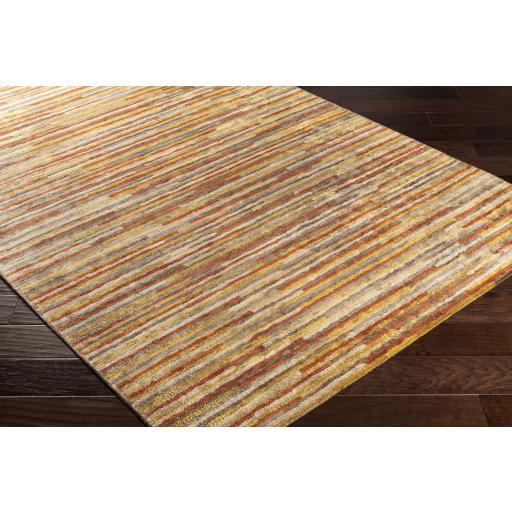 Surya Quartz QTZ-5036 Brick Red Dark Brown 2'6" x 10' Rug