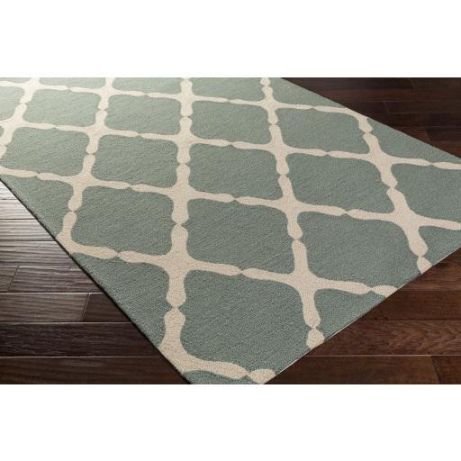 Surya Rain RAI-1245 Dusty Sage Light Gray 2' x 3' Rug