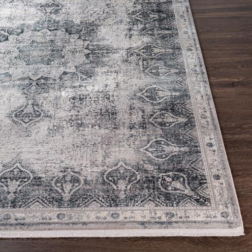 Surya Solar SOR-2315 Black Gray 3' x 5' Rug