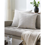 Surya Theodore THE-001 Beige Off-White 22"H x 22"W Pillow Kit