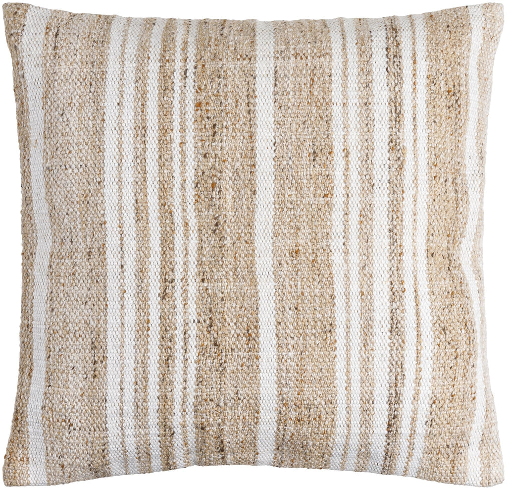 Surya Terrain TIN-003 Off-White Tan 18"H x 18"W Pillow Cover