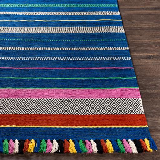 Surya Trenza TRZ-3004 Black Blue 2'6" x 8' Rug
