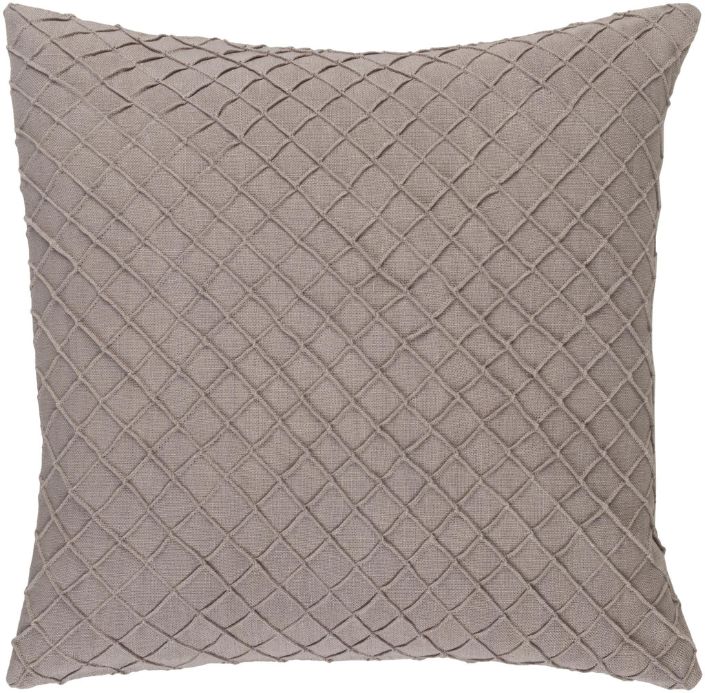 Surya Wright WR-002 Taupe 18"H x 18"W Pillow Cover