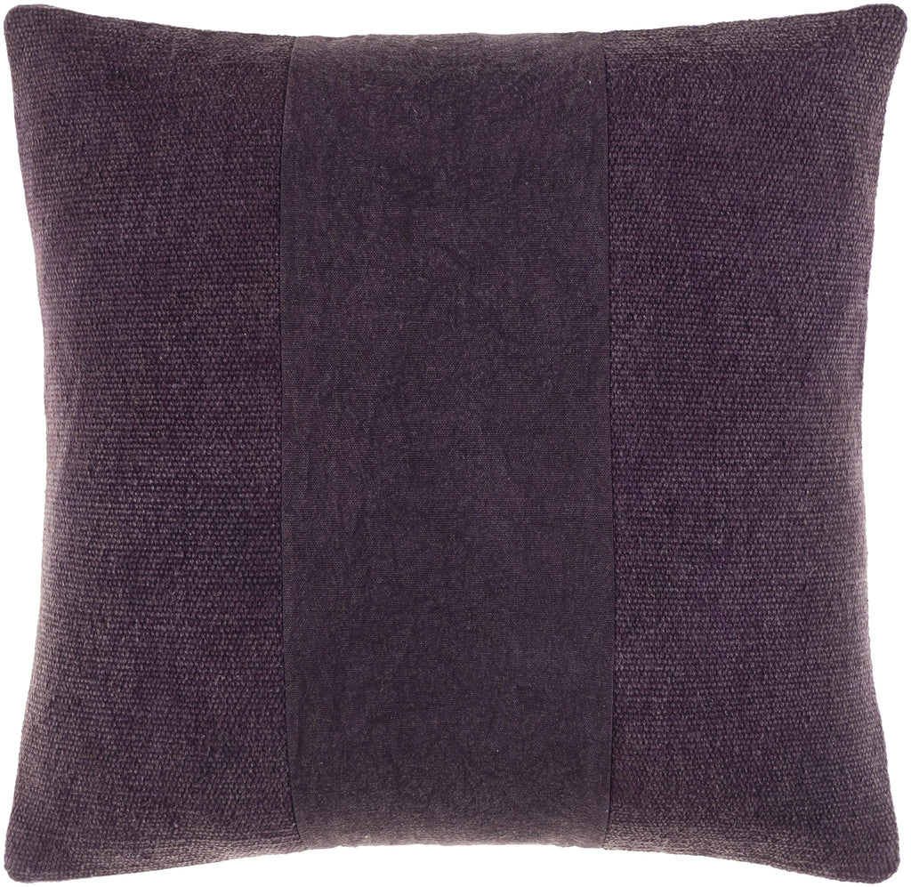 Surya Washed Stripe WSS-004 Medium Purple 20"H x 20"W Pillow Cover