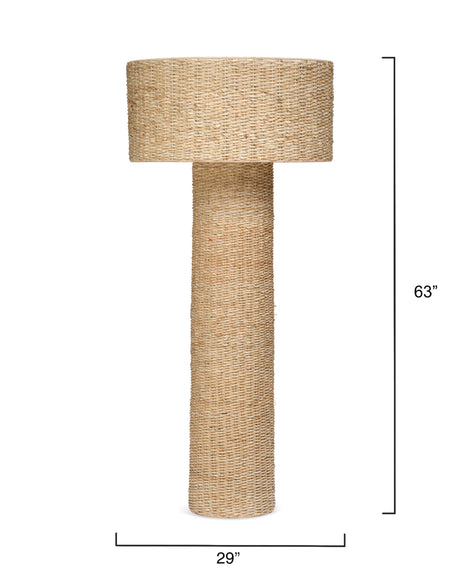 Jamie Young Big Island Woven 2-Light Floor Lamp, Natural