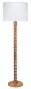 Jamie Young Barley Twist Floor Lamp, Natural Mango Wood