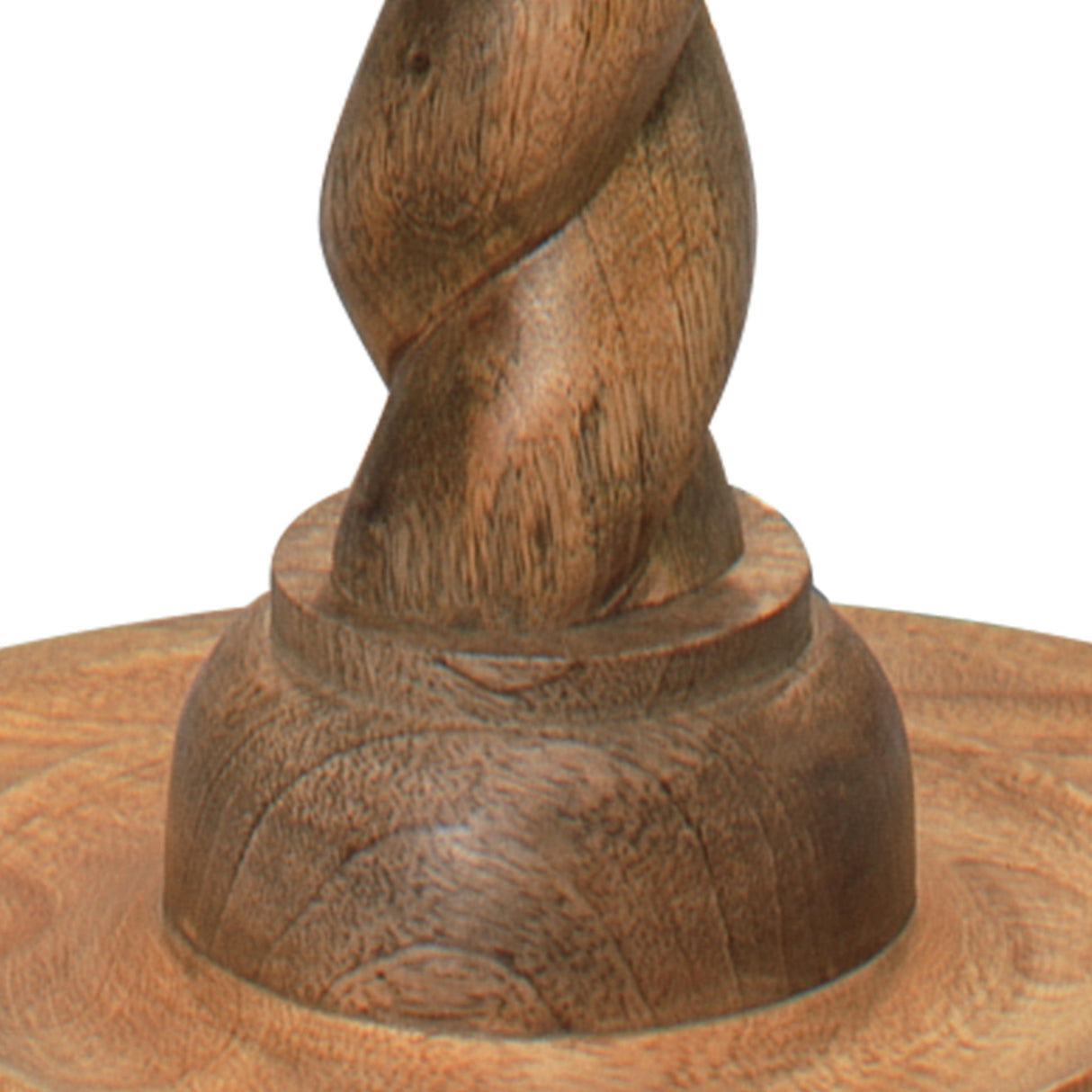 Jamie Young Barley Twist Floor Lamp, Natural Mango Wood