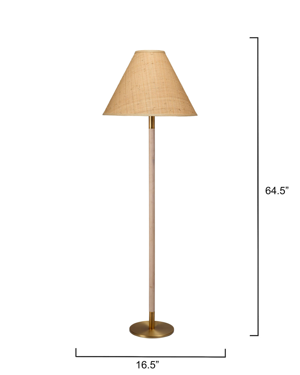Jamie Young Morgana Metal and Wood Floor Lamp