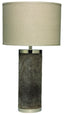 Jamie Young Column Hide Table Lamp with Linen Shade