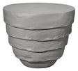 Jamie Young Concentric Fiber Glass Indoor/Outdoor Side Table, Cement Rustic