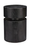 Jamie Young Dylan Wood Round Side Table, Charcoal