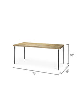 Jamie Young Farmhouse Wood Dining Table, Natural