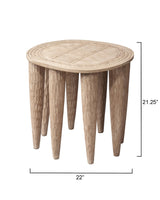 Jamie Young Naga Mango Wood Side Table, Natural