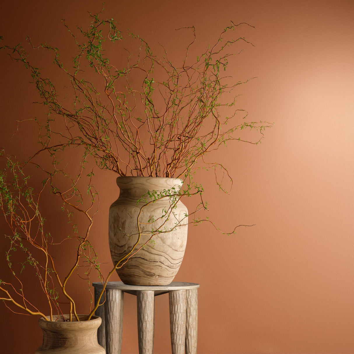 Jamie Young Naga Mango Wood Side Table, Natural