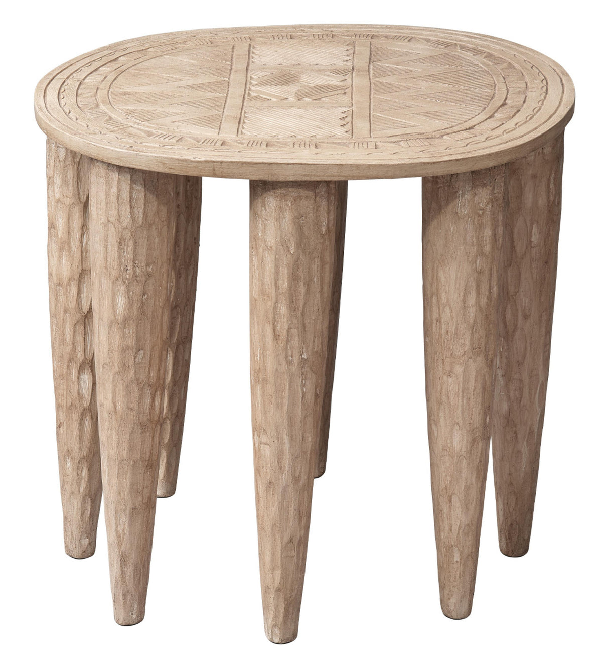 Jamie Young Naga Mango Wood Side Table, Natural