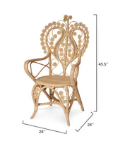 Jamie Young Hibiscus Rattan Arm Chair