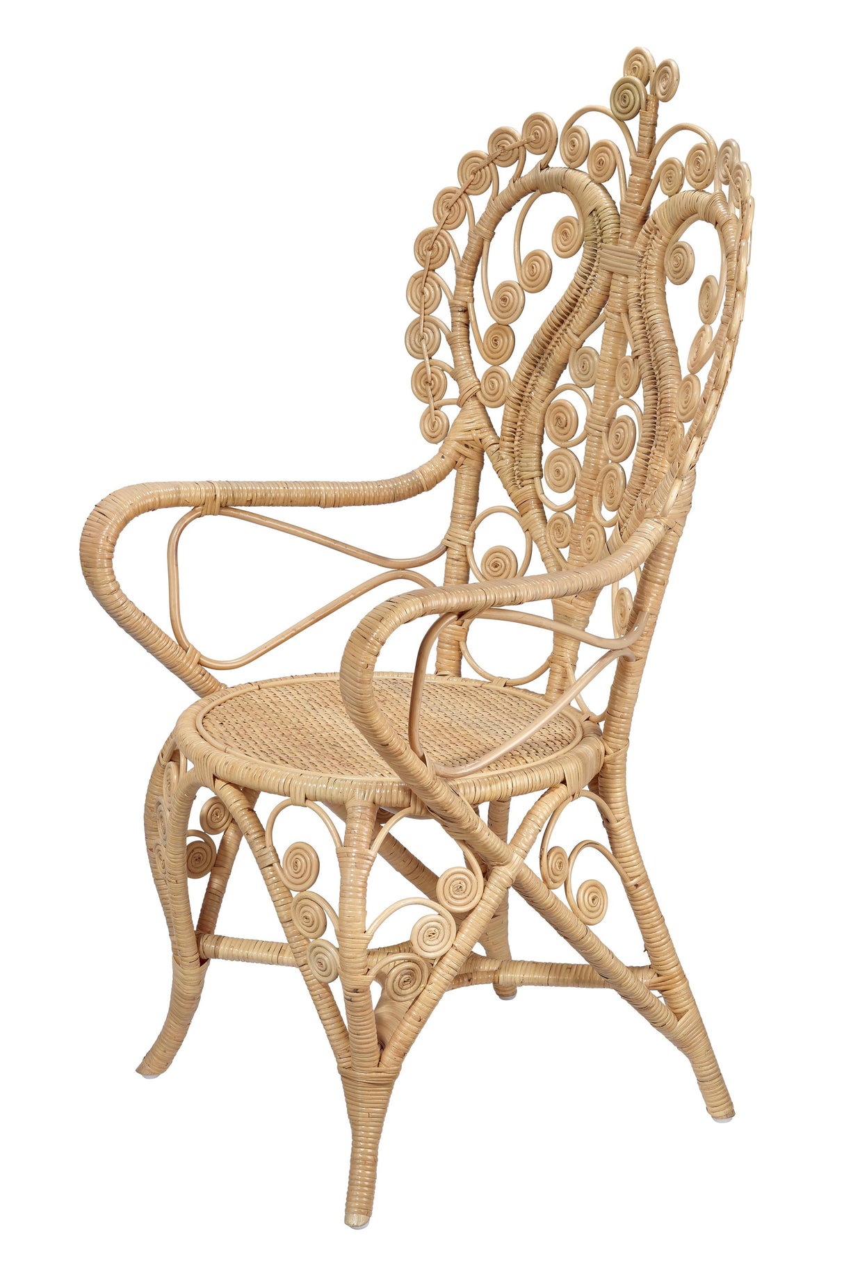 Jamie Young Hibiscus Rattan Arm Chair