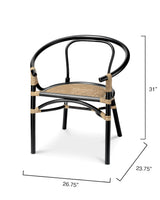 Jamie Young Saltwater Arm Rattan Chair