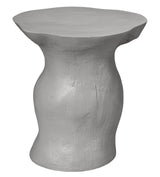 Jamie Young Sculpt Fiber Glass Indoor & Outdoor Side Table, Cement Rustic