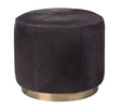 Jamie Young Thackery Hide On Roud Pouf, Small