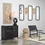 Jamie Young Vitrino 4 Door Iron Side Table