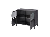 Jamie Young Vitrino 4 Door Iron Side Table