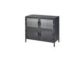 Jamie Young Vitrino 4 Door Iron Side Table