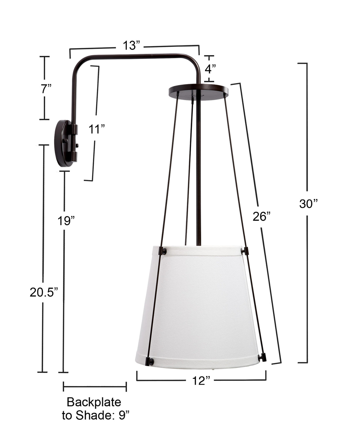 Jamie Young California 1-Light Wall Sconce, Bronze