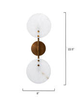 Jamie Young Oracle Alabaster Sconce