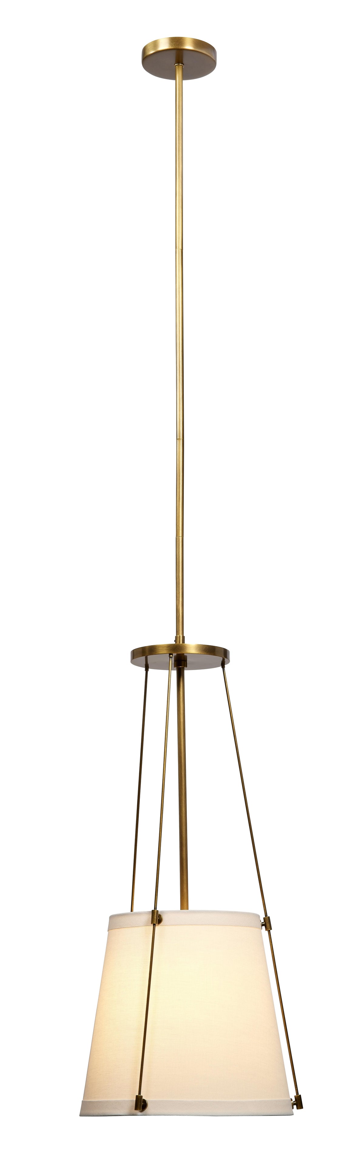 Jamie Young California Metal 1-Light Pendant, Antique Brass