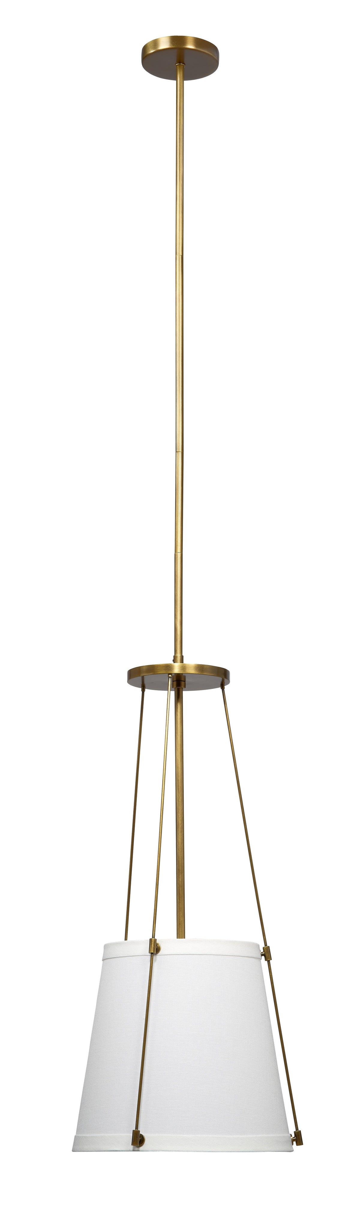 Jamie Young California Metal 1-Light Pendant, Antique Brass