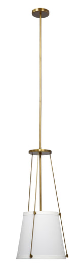 Jamie Young California Metal 1-Light Pendant, Antique Brass