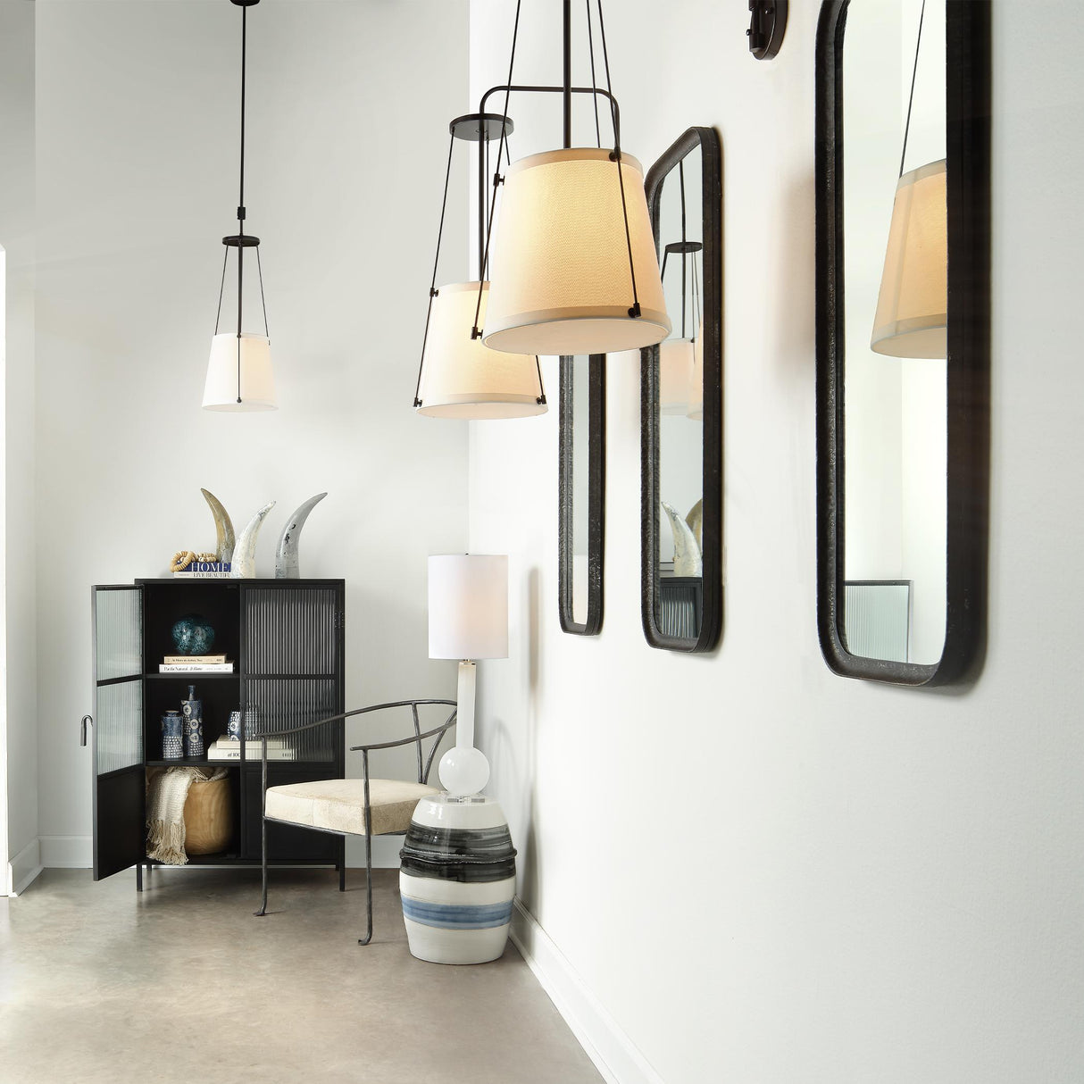 Jamie Young California Metal 1-Light Pendant, Bronze
