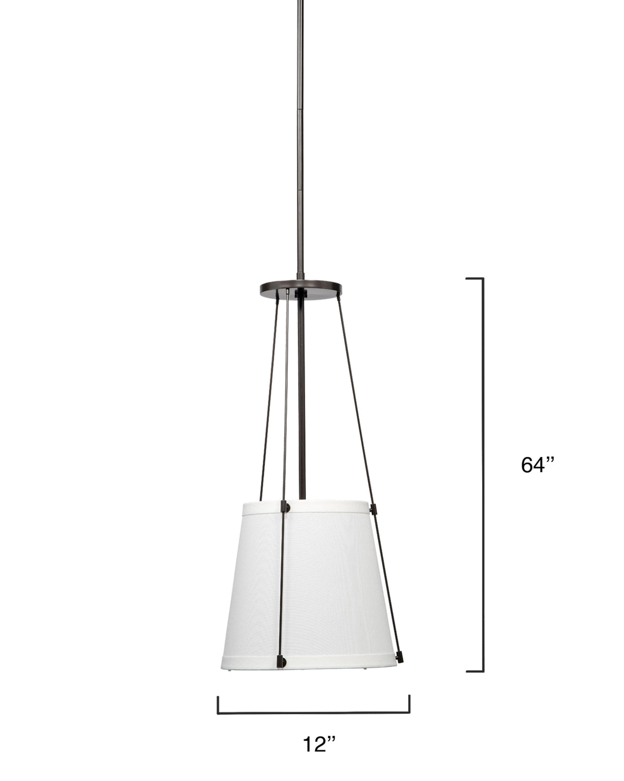 Jamie Young California Metal 1-Light Pendant, Bronze