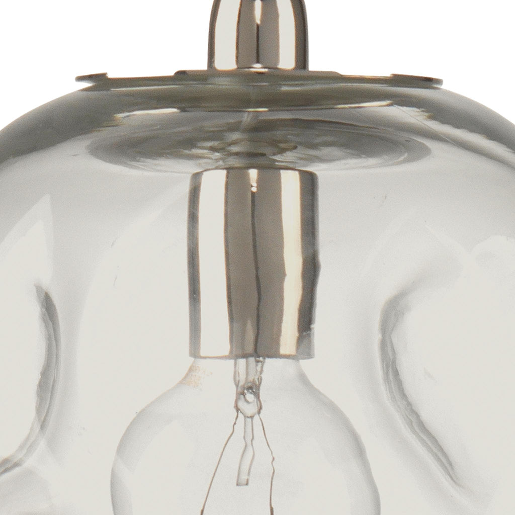 Jamie Young Dimpled Glass Pendant, Clear