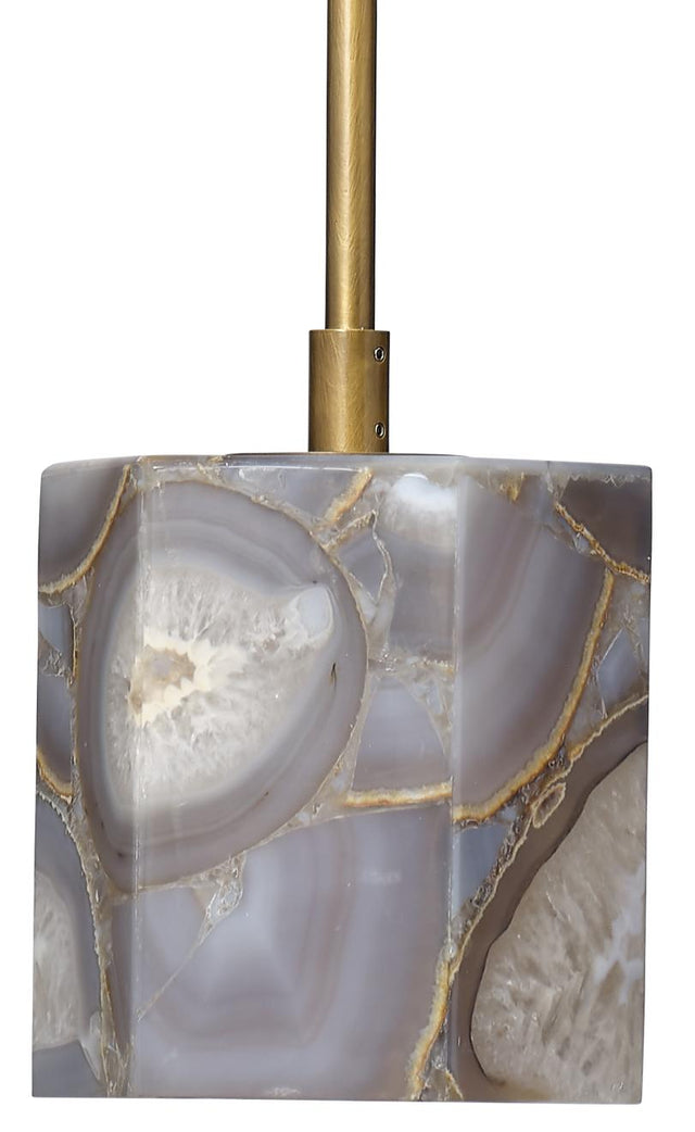 Jamie Young Hex Agate 1-Light Pendant