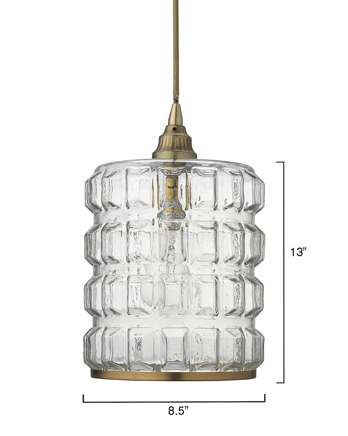 Jamie Young Madison Glass 1-Light Pendant