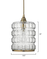 Jamie Young Madison Glass 1-Light Pendant