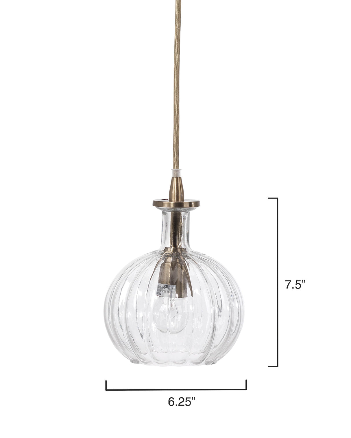 Jamie Young Sophia Carafe 1-Light Glass Pendant