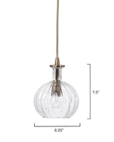 Jamie Young Sophia Carafe 1-Light Glass Pendant