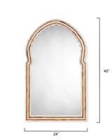 Jamie Young Bardot 40" Bone & Wood Arch Wall Mirror