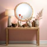 Jamie Young Chandler Round Wall Mirror, Natural
