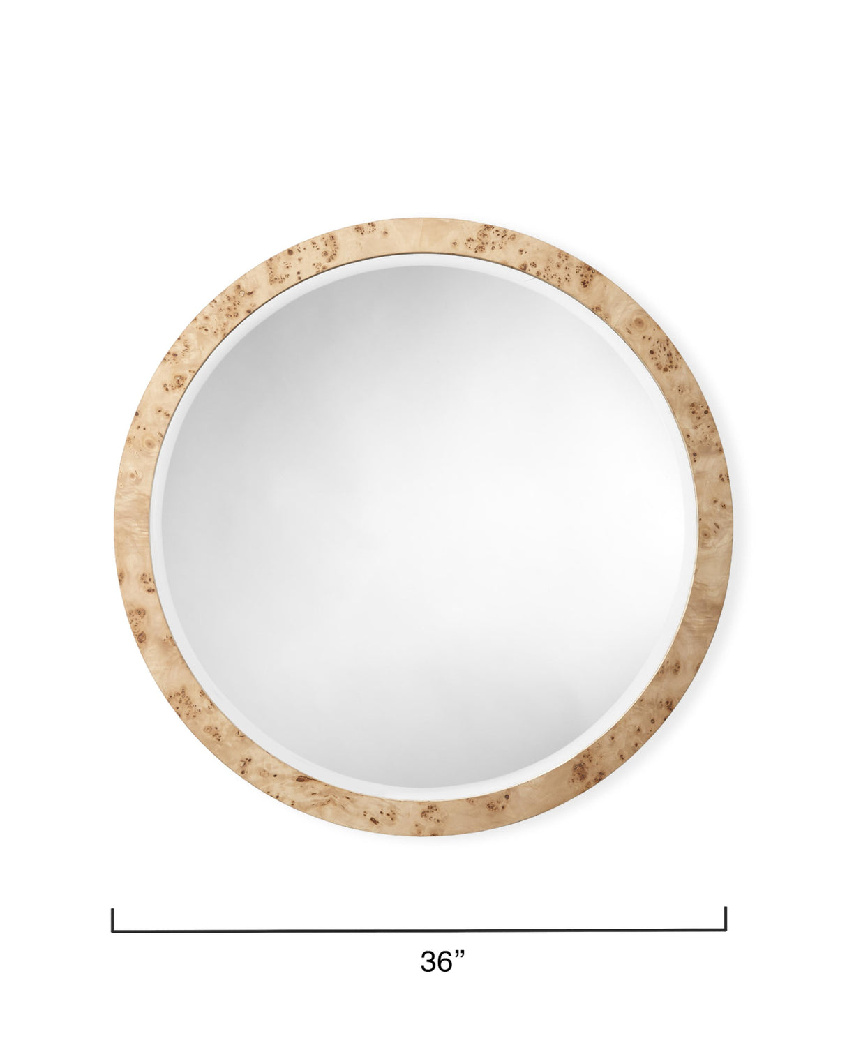 Jamie Young Chandler Round Wall Mirror, Natural